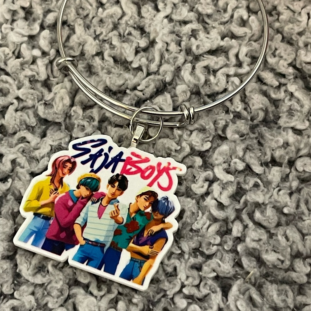 Colorful bracelet with anime Characters